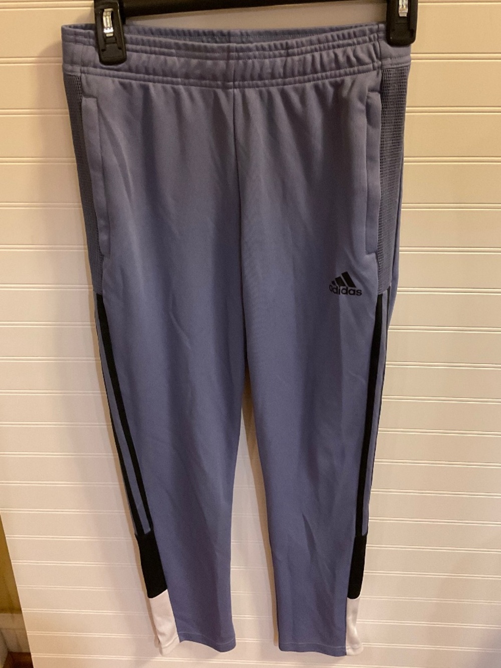 Adidas Primegreen Purple Black Track Pants Youth 11-12Y 152 Size M